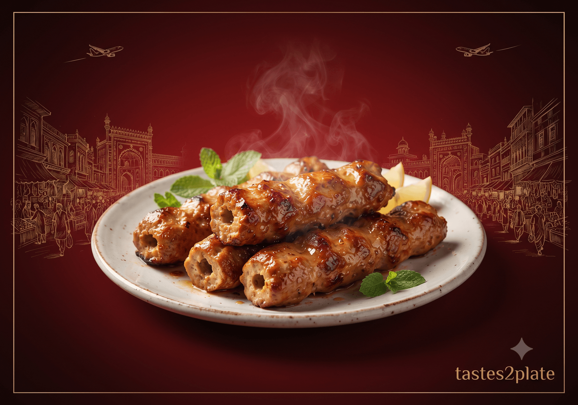 Chicken Seekh Kabab- Dastarkhwan, Lucknow