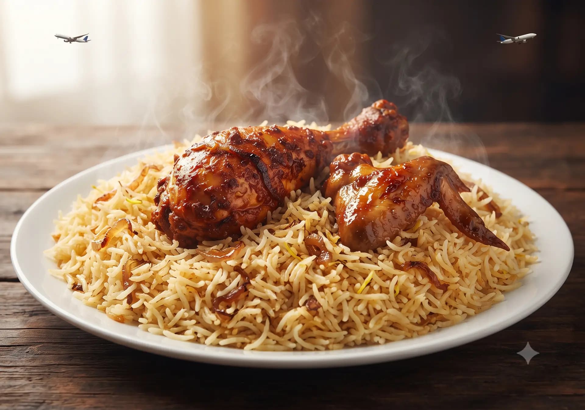 Special Chicken Biryani (2 Pcs) 3 people - Cafe Bahar, Hyderabad