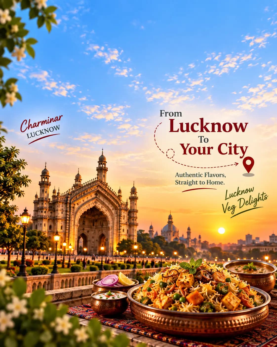 From Lucknow to your city — authentic Lucknowi veg delights