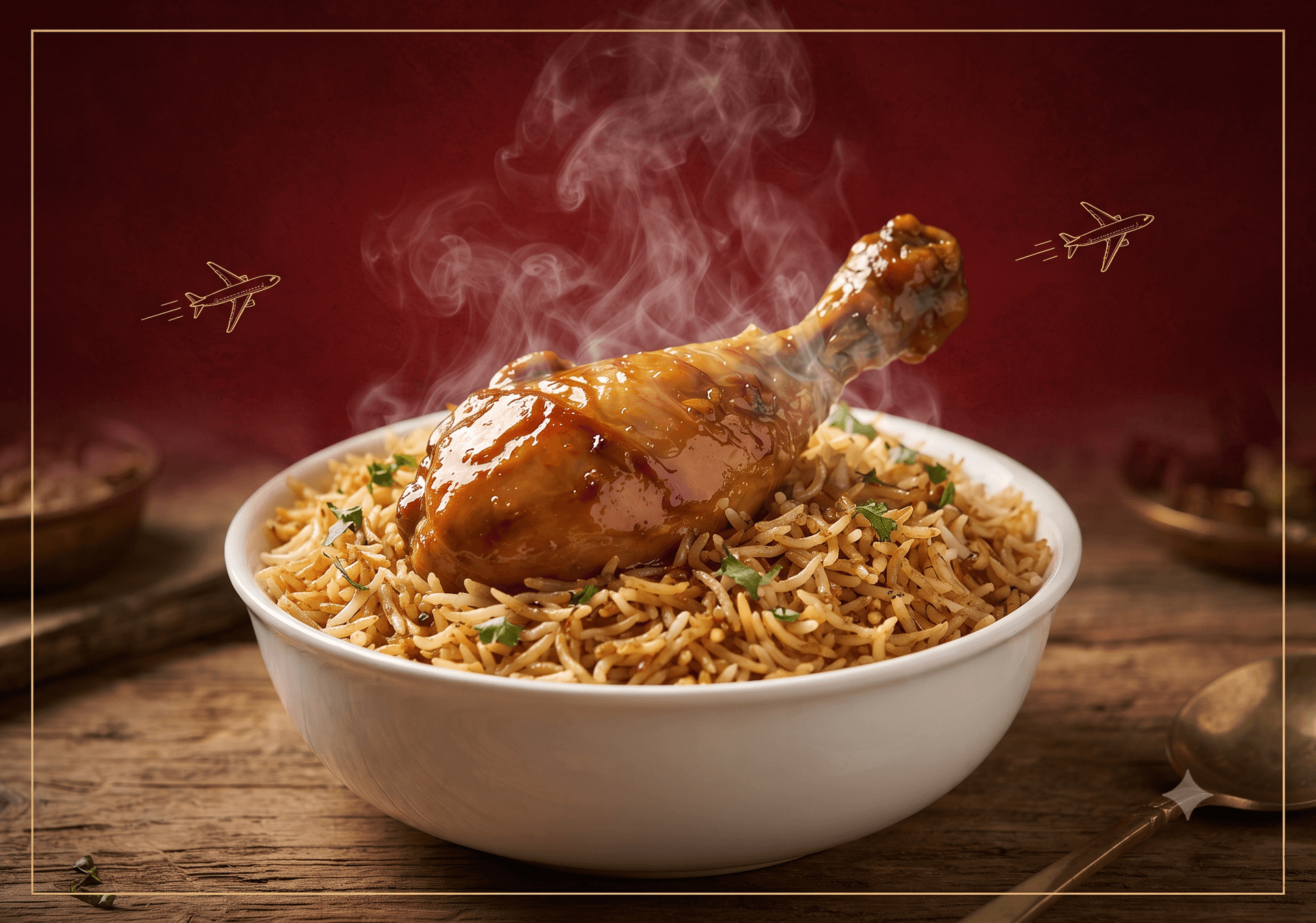 Chicken Handi Biryani (6 pcs) - Dastarkhwan, Lucknow