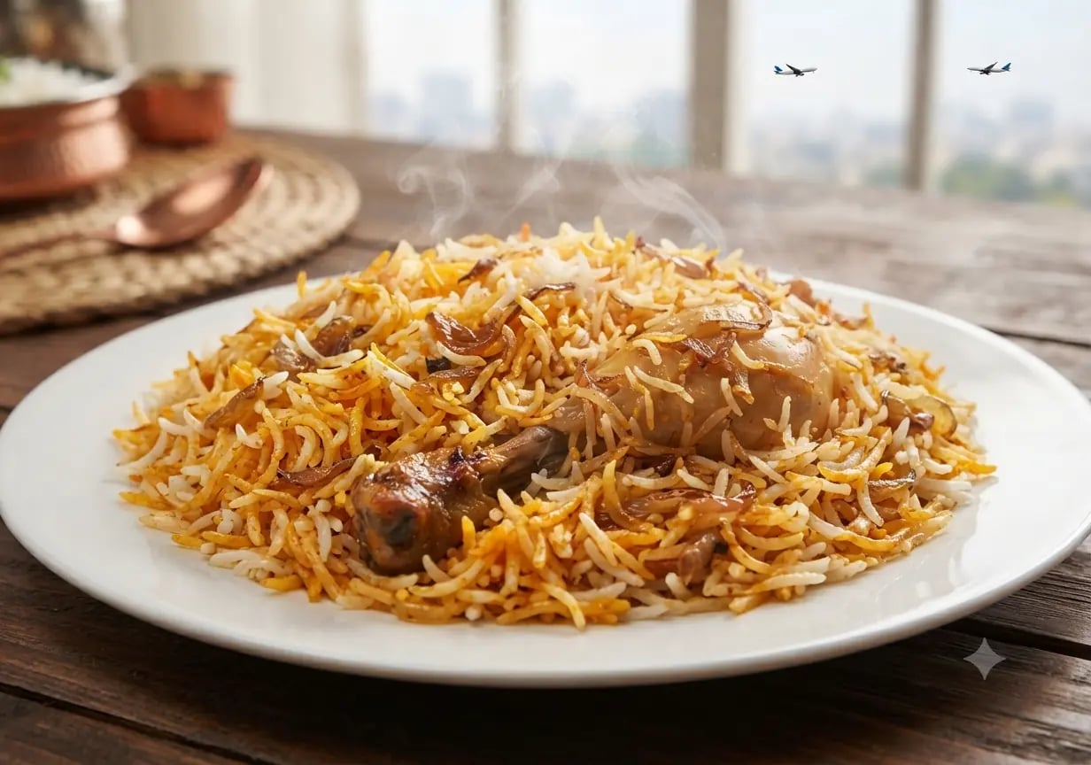 Chicken Biryani(4 Pieces)-Tunday Kababi, Aminabad(Lucknow)