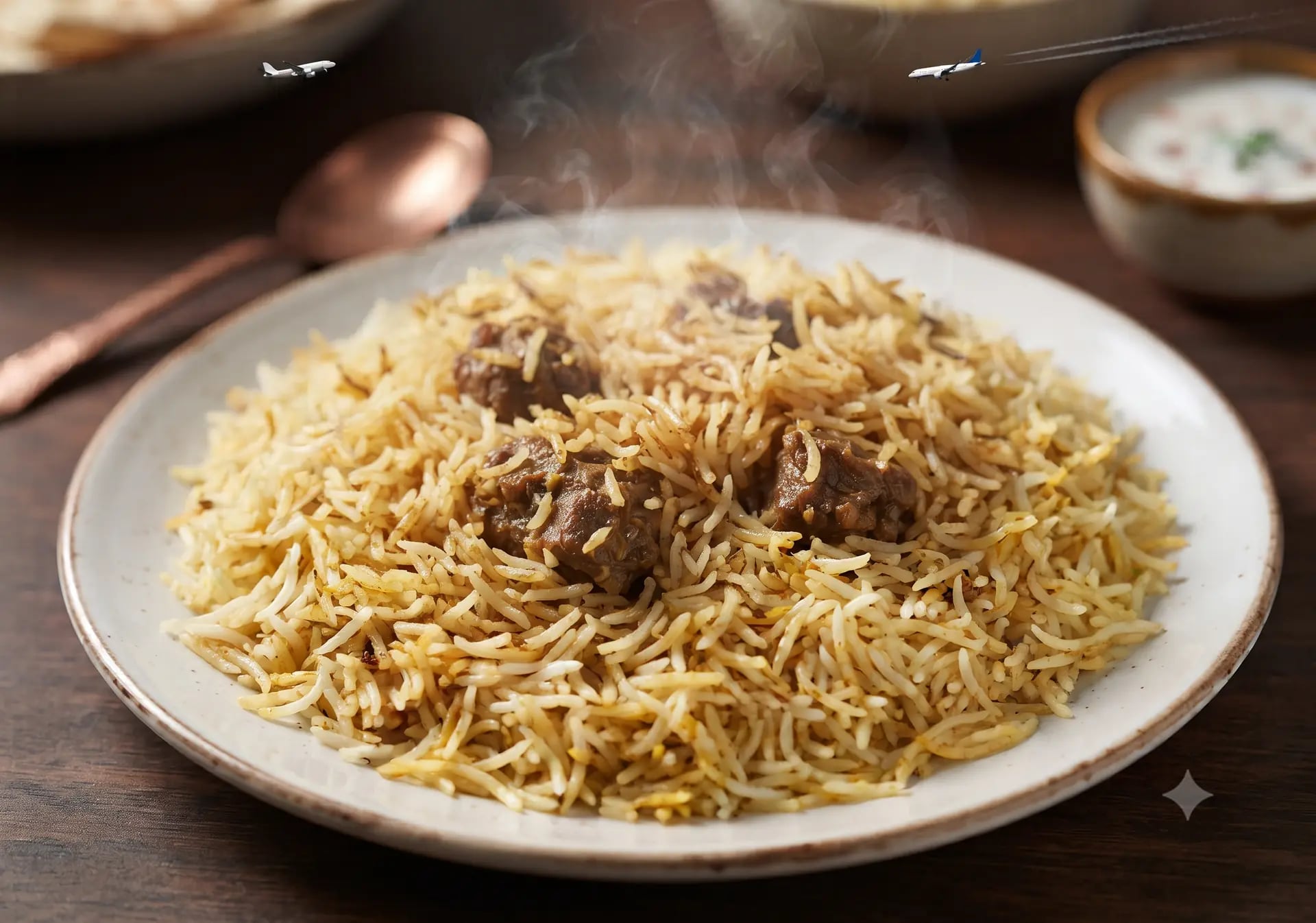 Mutton Biryani(2pieces)-Tunday Kababi, Aminabad(Lucknow)