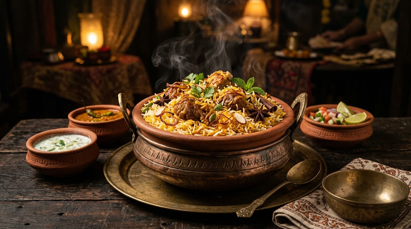 Authentic Royal Indian Biryani Feast